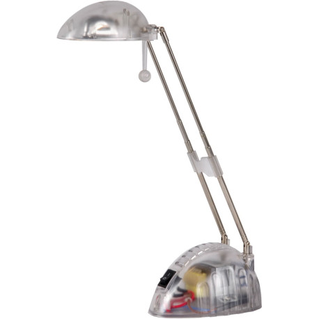 Lampe de bureau classique blanc transparent Nataly