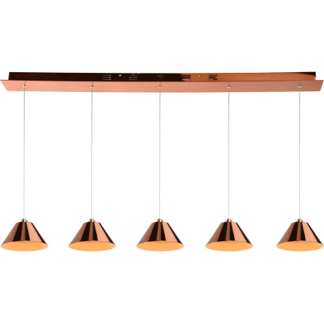 Suspension vintage en métal cuivre rouge Corina