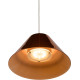 Suspension vintage en métal cuivre rouge Corina