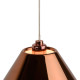 Suspension vintage en métal cuivre rouge Corina