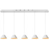 Suspension vintage en métal blanc Corina