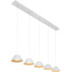 Suspension vintage en métal blanc Corina