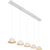 Suspension vintage en métal blanc Corina