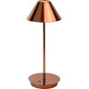 Lampe à poser vintage en métal cuivre rouge Corina