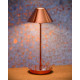 Lampe à poser vintage en métal cuivre rouge Corina