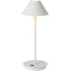 Lampe à poser vintage en métal blanc Corina