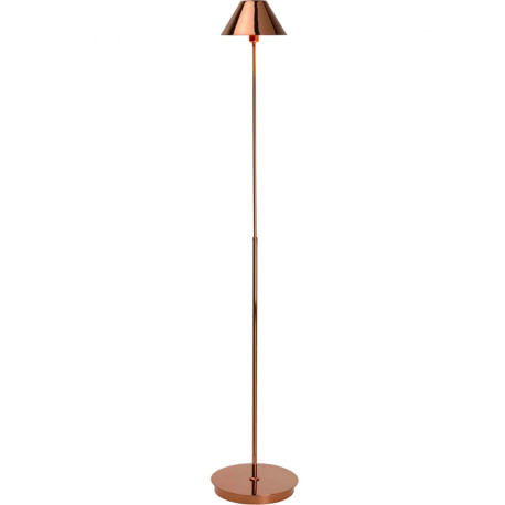 Lampadaire vintage en métal cuivre rouge Corina