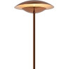 Lampadaire vintage led en métal et en verre Panama
