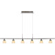 Suspension classique led intégré en verre Roxy