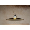 Suspension design led en verre et métal 1 ampoule Lady