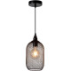 Suspension moderne en métal noir Madras