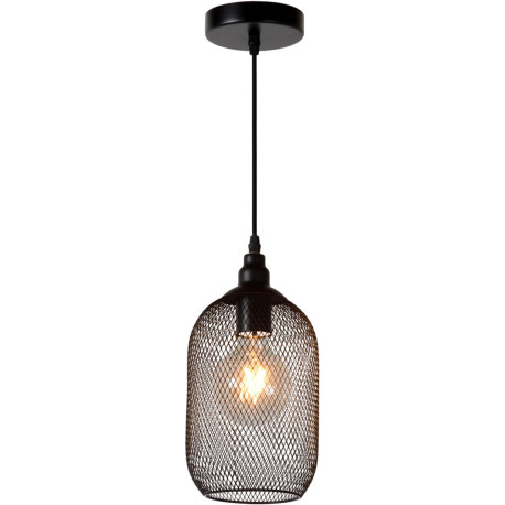 Suspension moderne en métal noir Madras