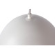 Suspension moderne en métal blanc mat Ø 30 cm Doria