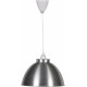 Suspension moderne en métal chromé satin Ø 30 cm Lewis