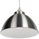 Suspension moderne en métal chromé satin Ø 30 cm Lewis