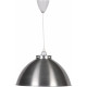 Suspension moderne en métal chromé satin Ø 38 cm Lewis