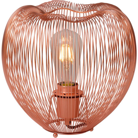 Lampe à poser design en métal cuivré rouge Ø 26 cm Nattie