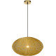 Suspension design en métal doré Ø 50 cm Amandine