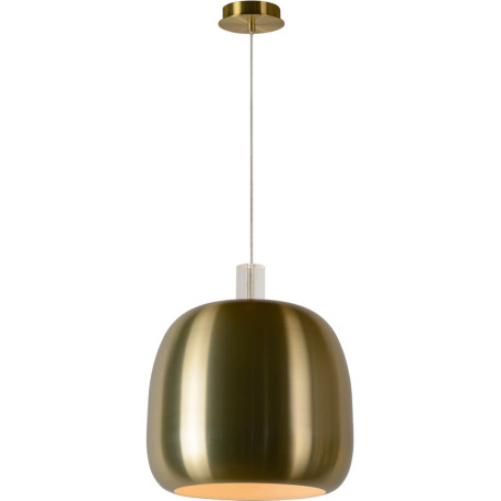 Suspension moderne en métal or satiné Paola