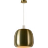 Suspension moderne en métal or satiné Paola