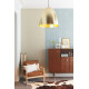 Suspension moderne en métal doré mat Ø 50 cm Avoria