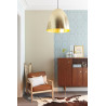 Suspension moderne en métal doré mat Ø 50 cm Avoria
