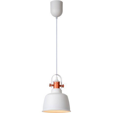 Suspension industriel en métal blanc Barneo