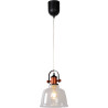 Suspension industriel en métal transparent Barneo