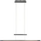 Suspension design led en métal noir Polly