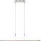 Suspension design led en métal blanc Polly