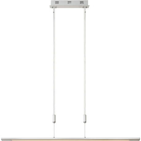 Suspension design led en métal blanc Polly