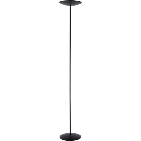 Lampadaire moderne droit en métal noir Diva