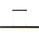 Suspension classique led en aluminium noir Dadino