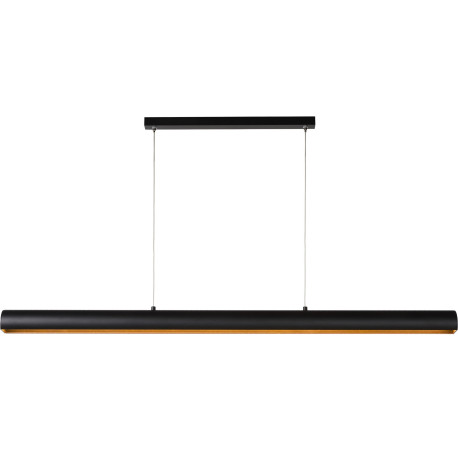 Suspension classique led en aluminium noir Dadino