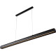 Suspension classique led en aluminium noir Dadino