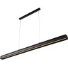 Suspension classique led en aluminium noir Dadino