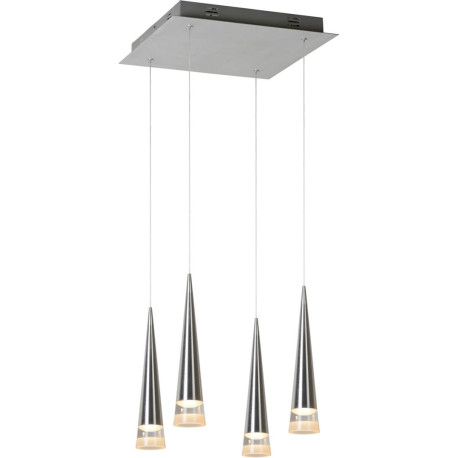Suspension contemporaine carrée led Mistik