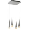 Suspension contemporaine carrée led Mistik