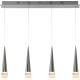 Suspension contemporaine rectangle led Mistik