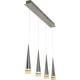 Suspension contemporaine rectangle led Mistik
