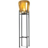 Lampadaire moderne en verre fumé 127 cm Aki