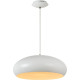 Suspension vintage blanche demi-boule Ø38 cm led Vista