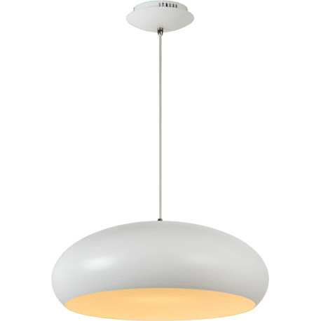 Suspension vintage blanche demi-boule Ø48 cm led Vista