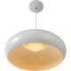 Suspension vintage blanche demi-boule Ø48 cm led Vista