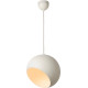 Suspension boule design led en métal blanc Ball