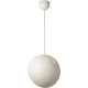 Suspension boule design led en métal blanc Ball