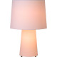 Lampe de table classique en tissu blanc Estonia