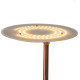 Lampadaire design avec liseuse et Led intégré cuivre Aureal