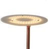 Lampadaire design avec liseuse et Led intégré cuivre Aureal