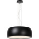 Suspension moderne en métal et acrylique noir Kahina